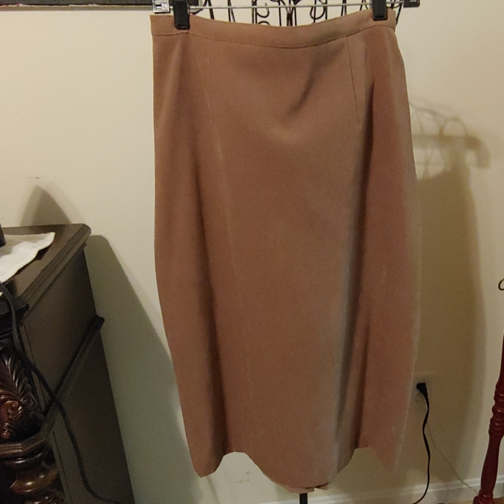 Faux suede Long skirt